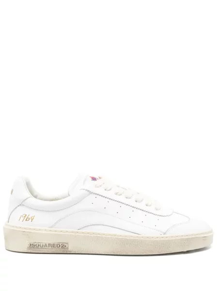 Sneakerși Dsquared2 din piele alb