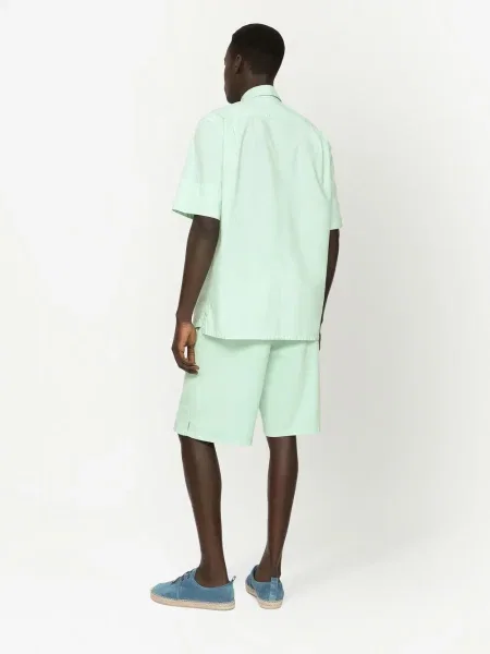 Cămașă Dolce & Gabbana tip Hawaii verde