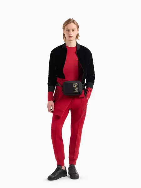 Спортивные штаны Emporio Armani красные