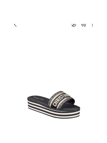Klapki Dior niebieskie