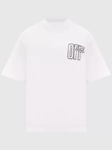 Футболка з принтом емблеми Arrow Off-white біла