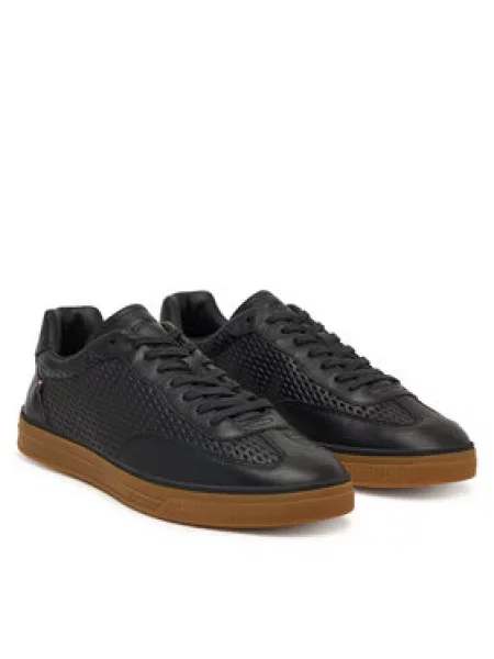 Tenisice Tommy Hilfiger Lo Lux Cut Out crna