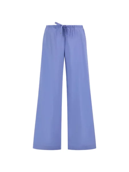 Pantaloni Herno din poplin cu cordon albastru
