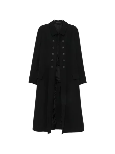 Palton Yohji Yamamoto cu două rânduri de nasturi negru