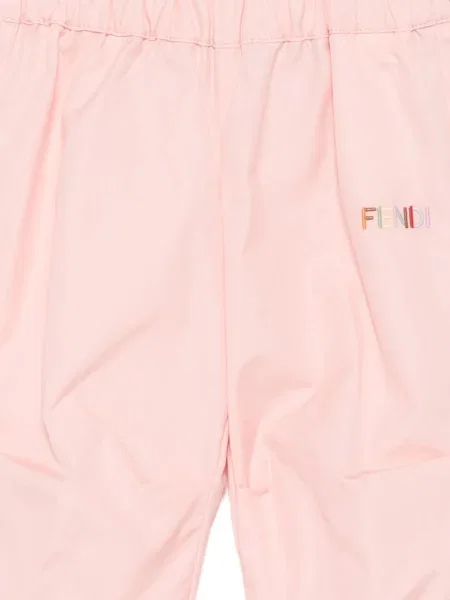 Spodnie dziecięce Fendi różowe