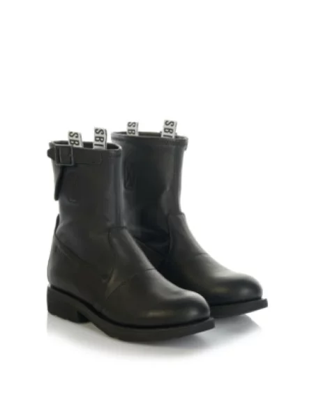 Botki Bikkembergs skórzane retro czarne