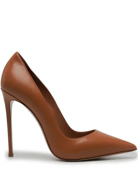 Pantofi cu toc Le Silla din piele maro