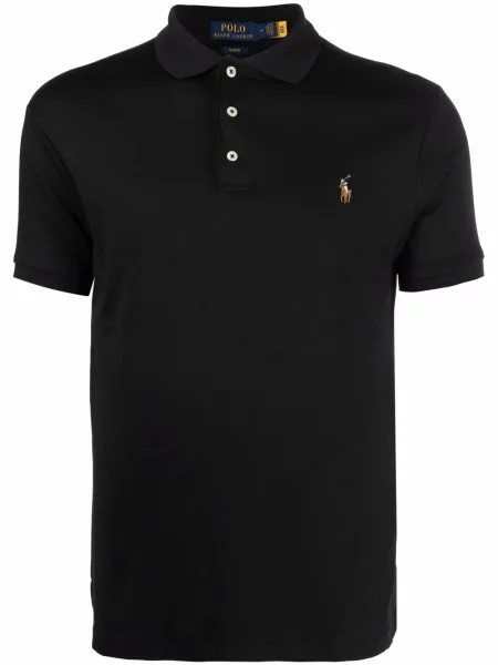 Tricou polo Polo Ralph Lauren cu broderie negru