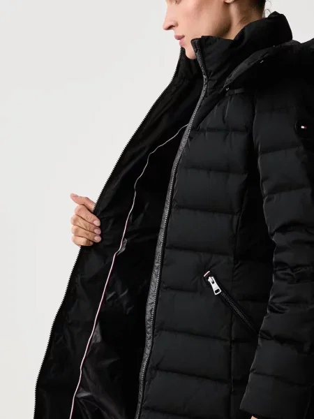 Tommy Hilfiger дълго яке дамско черно
