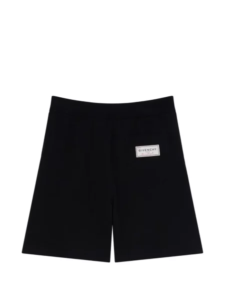 Bermude Givenchy din fleece negru
