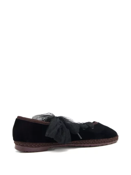 Espadrile Flabelus din tul negru