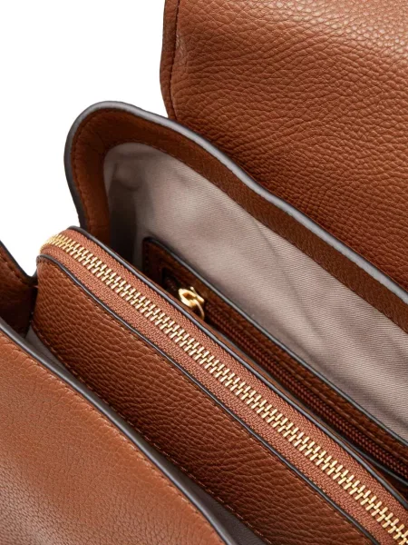 Portofel Michael Michael Kors cu volane plisat de lână negru
