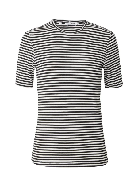 Soft Rebels Tricou Fenja negru alb