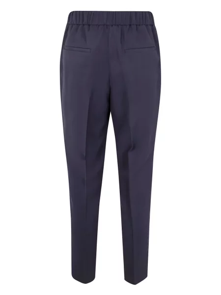 Pantaloni Peserico plisate albastru