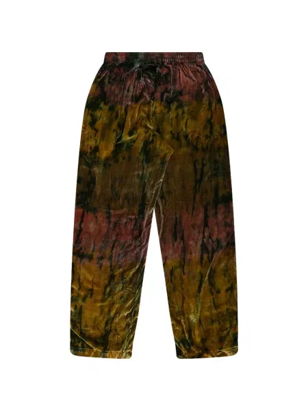 Veliūrinės tie-dye kelnės Denim Tears kaklaraiščiai ruda