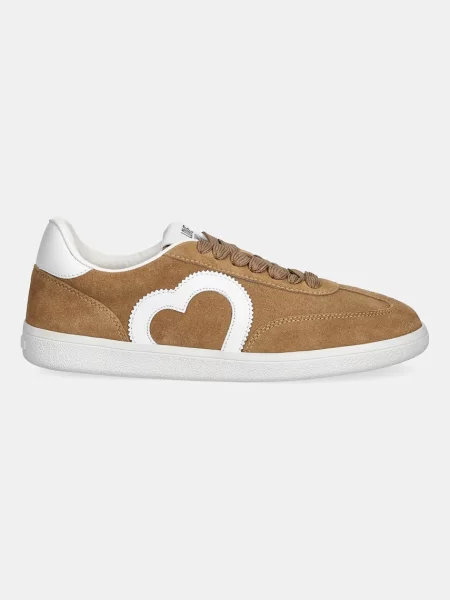 Superge iz semiša Love Moschino bež