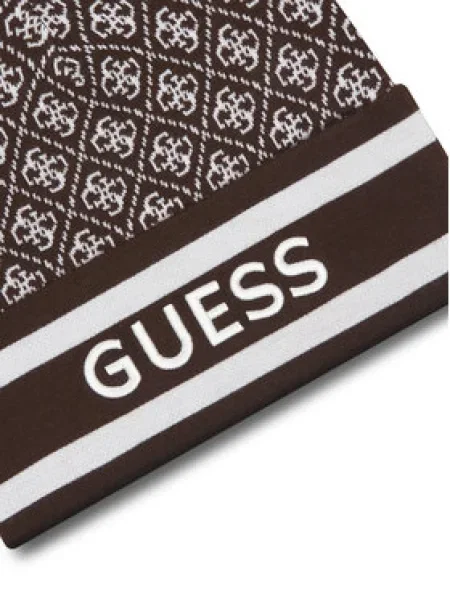 Čiapka Guess hnedá