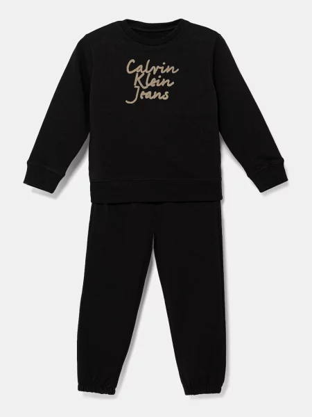 Calvin Klein Jeans Dětská tepláková souprava černá