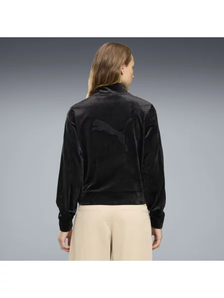PUMA bluza dresowa Essentials Elevated Velour Odzież S czarny