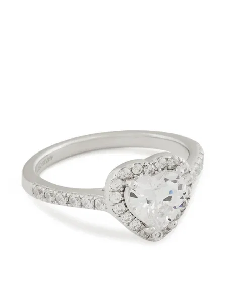 ICED STUFF Пръстен Heart Gem злато бяло