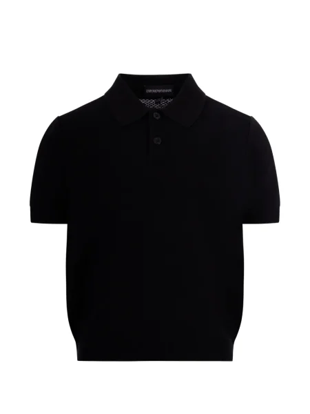 Koszulka polo dziecięca Emporio Armani niebieska