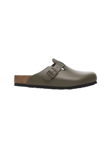 Kožené šľapky Birkenstock sivá