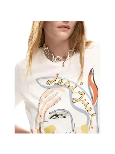 Tricou Desigual alb