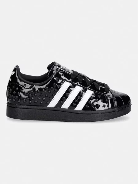 Adidas Originals Superstar II sneakers γυναικεία δερμάτινα μαύρο
