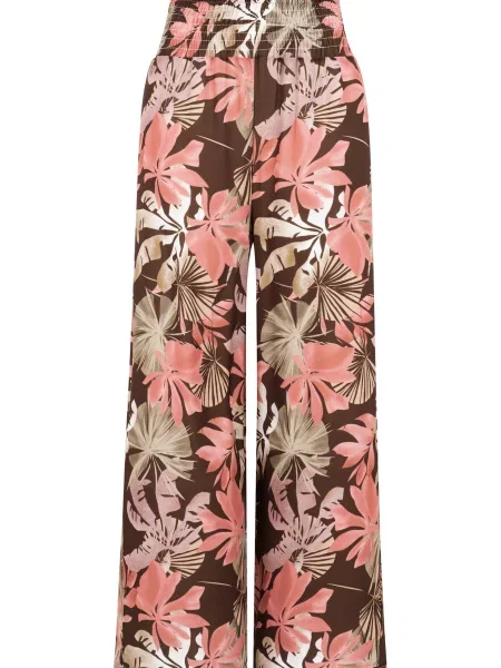 Pantaloni / maro / mauve / roșu deschis bej