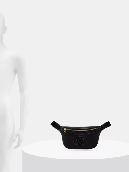 Кожаная поясная сумка Love Moschino
