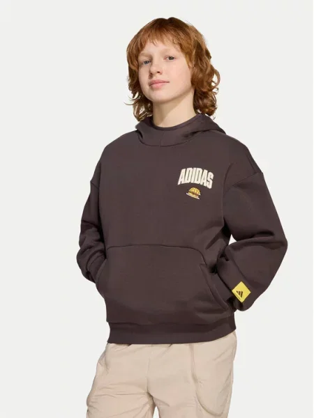 Mikina adidas hnědá