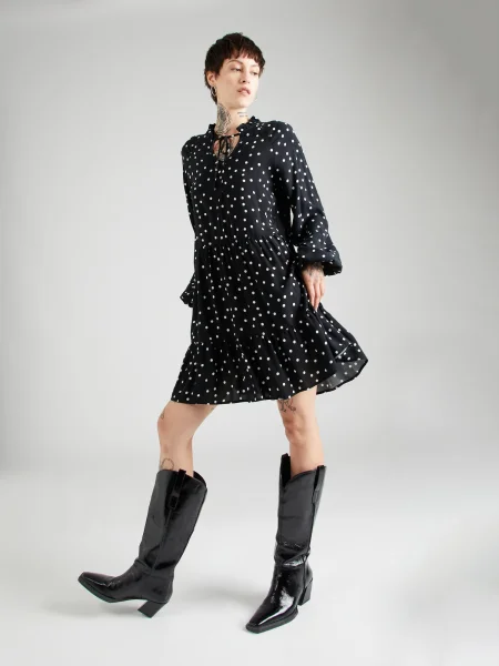 VERO MODA Šaty SOPHIA čierna biela