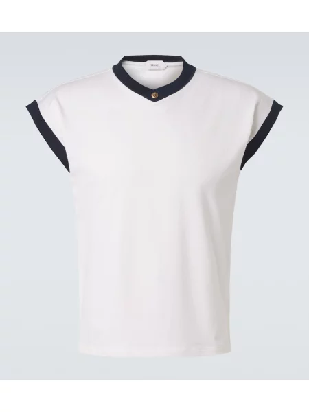 Tricou Versace din jerseu alb