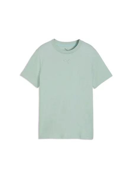 T-shirt dziewczęcy Puma Ess Centered Cat Logo zielona