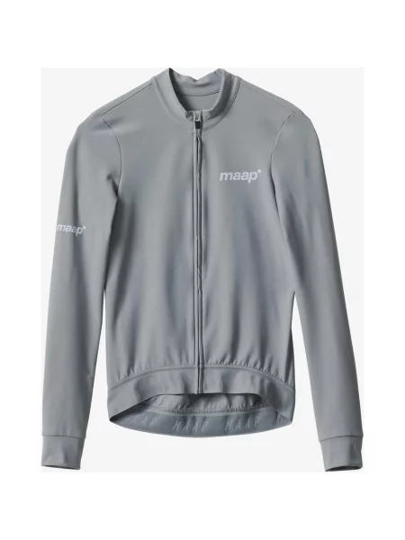 Koszulka rowerowa MAAP Training Thermal z długim rękawem dym XXS szary