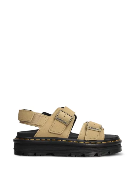 Szarvasbőr lapos talpú szandál Dr. Martens