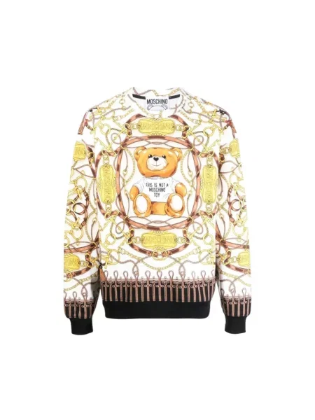 Bluza Moschino z logo biała