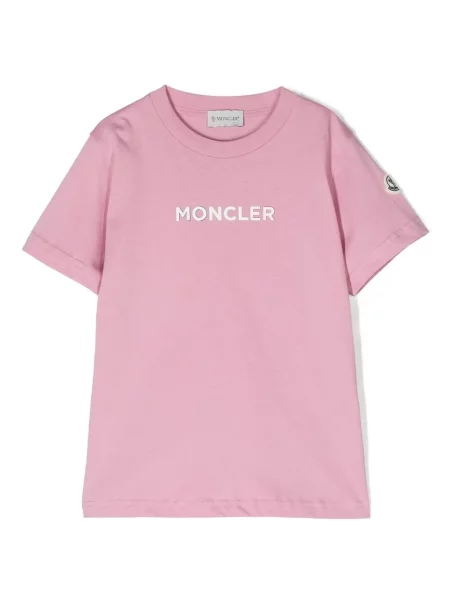 Koszulka dziecięca Moncler Enfant różowa