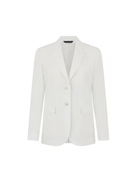Lniana marynarka Brooks Brothers biała