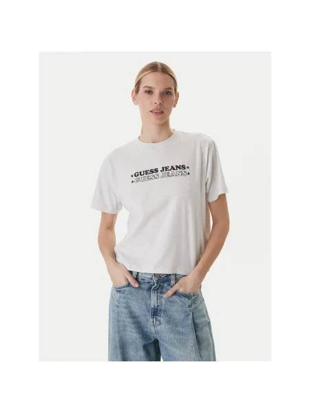 Guess Jeans Póló Regular Fit szürke