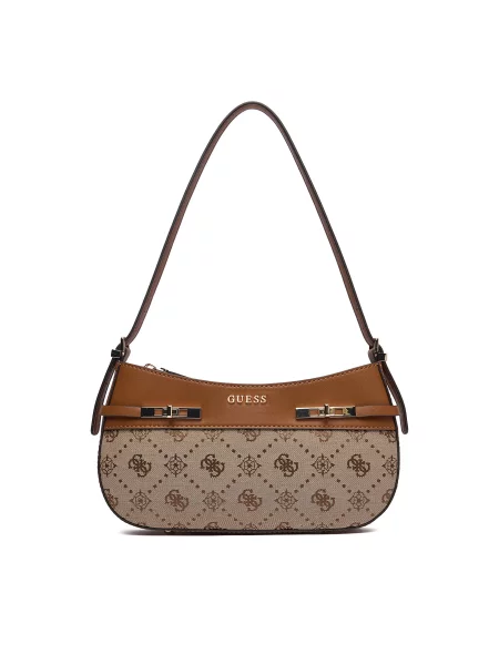 Τσάντα Guess Melinda καφέ