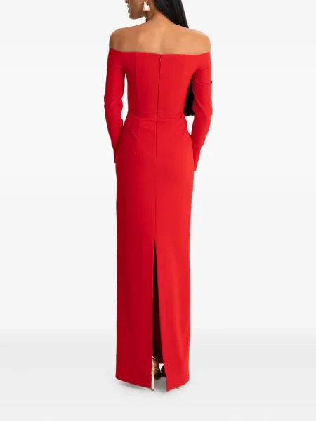 Rochie maxi Moos Studio lungă de costum roșu