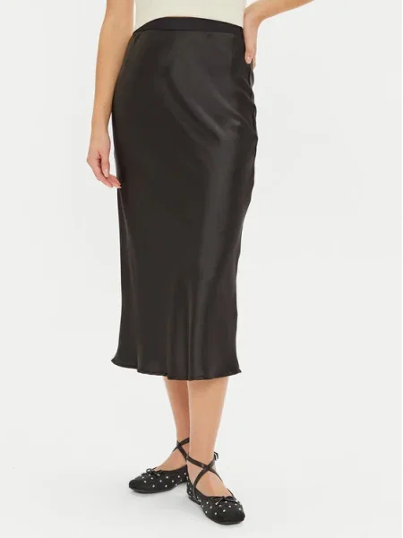 Gina Tricot Fustă midi negru