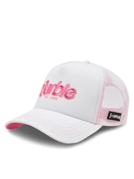 Capslab Шапка с козирка Barbie Cap бял