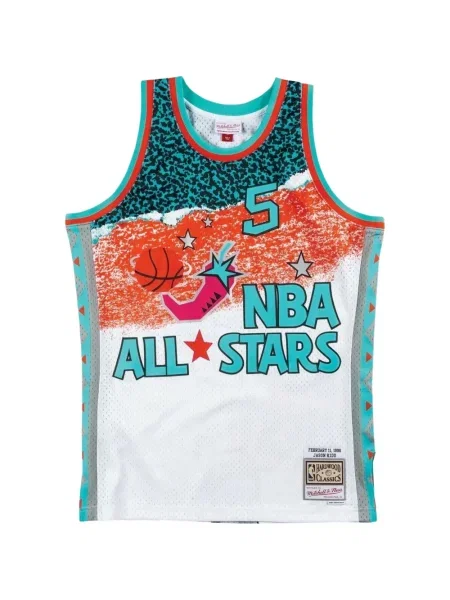 Cămașă Mitchell & Ness din jerseu alb