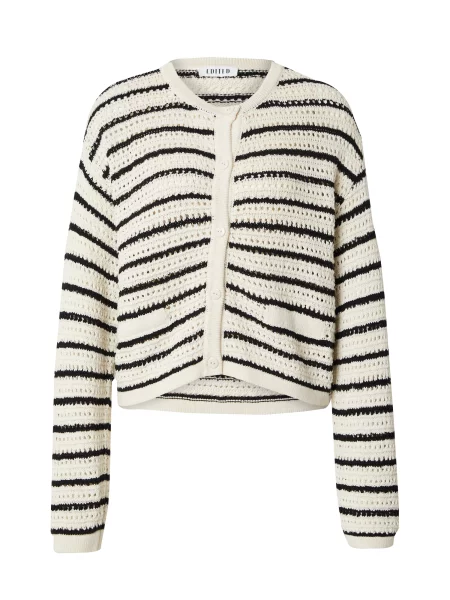 EDITED Geacă tricotată Ida bej negru