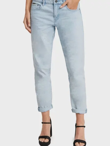 Джинси бойфренди G-star Raw блакитні