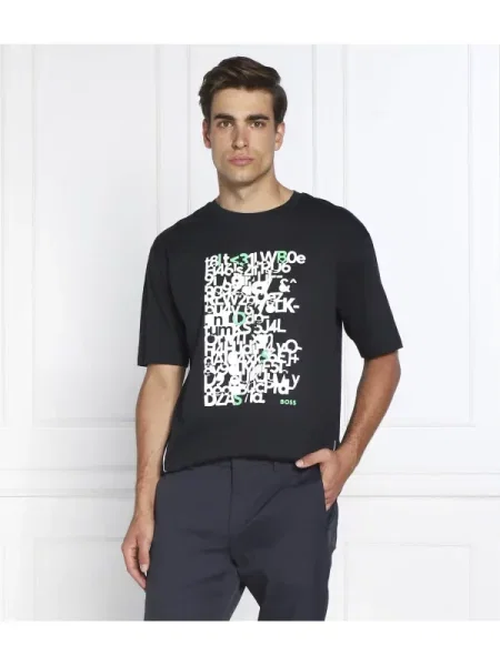 BOSS GREEN Póló Tee 5 kék