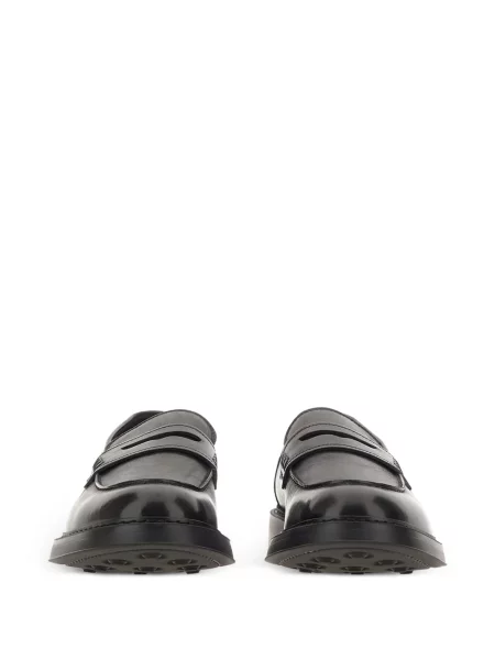 Kožené loafers Doucal's černé