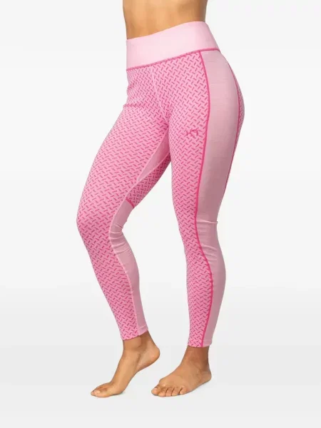 Pantaloni Kari Traa cu imprimeu geometric roz